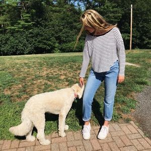 Long sleeve stripped tee